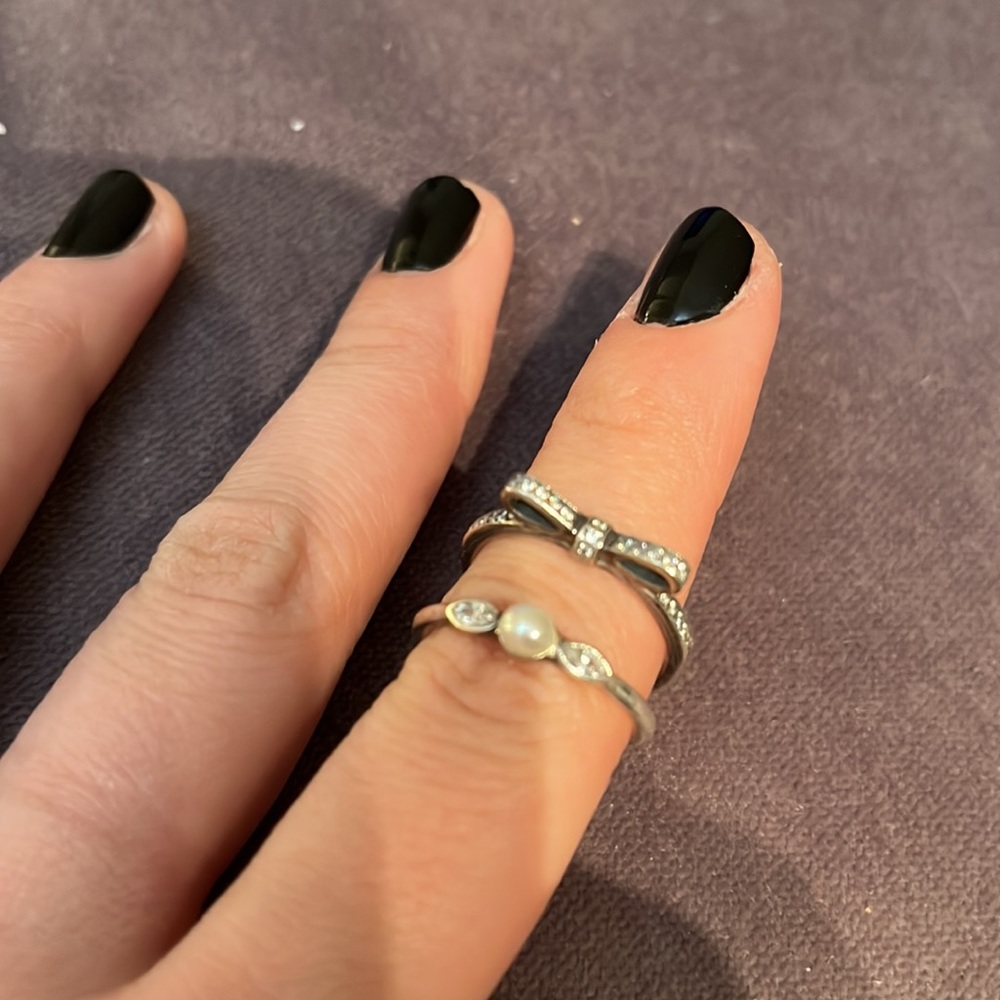 Pandora silver rings